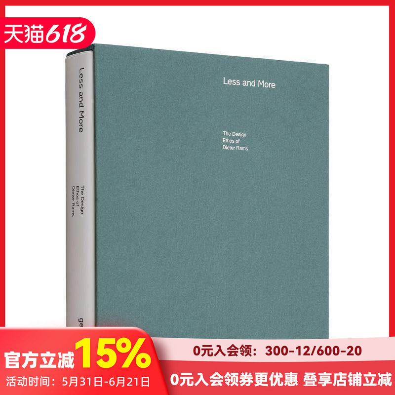 【预售】[Gestalten出版]Less and More 少即是多 Dieter Rams迪特尔拉姆斯作品升级版 经典产品设计