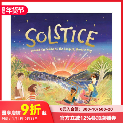 【现货】夏至/冬至： 在最长最短的一天环游世界 Solstice: Around the World on the Longest 原版英文儿童绘本 善本图书
