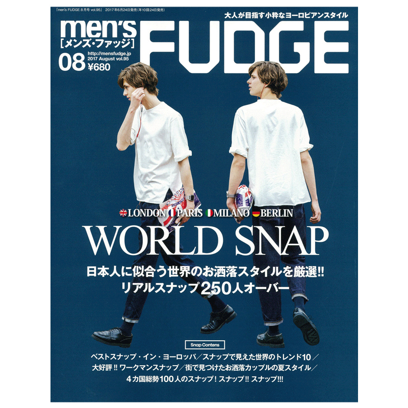 【订阅】 men\'s FUDGE(メンズファッジ)日本日文原版 男性时尚杂志 年订10期 D161 善本图书
