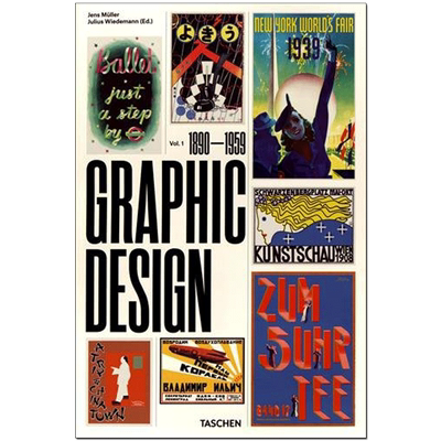 【现货】[TASCHEN]The History of Graphic Design: 1890-1959，平面设计历史：1890-1959