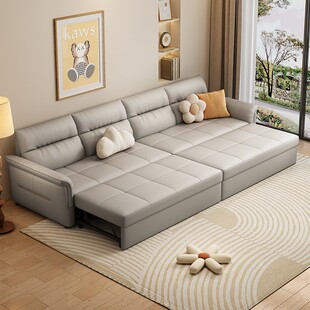 新款客厅折叠式沙发床2026一体两用伸缩直排隐形抽拉收纳可长期睡