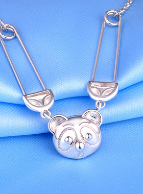 项链别针纯银生日礼物吊坠送男友