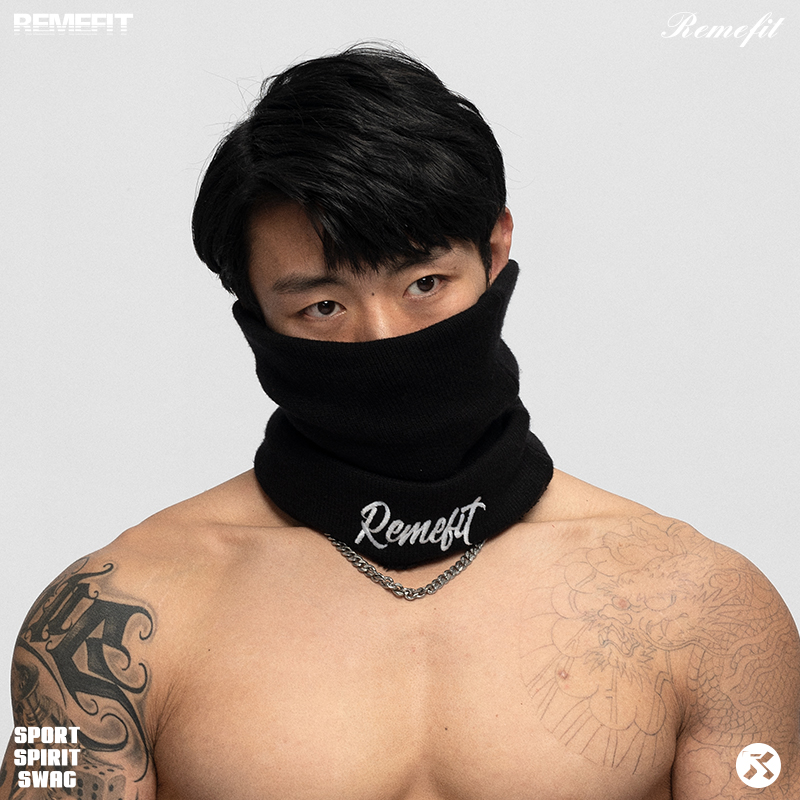 秋冬三合一毛线帽围脖面罩