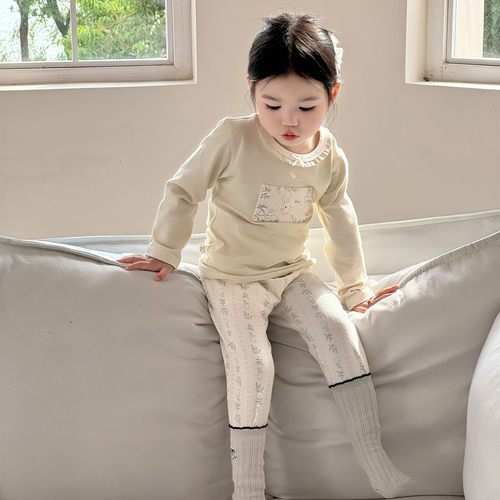 女童秋衣秋裤纯棉a类睡衣家居服