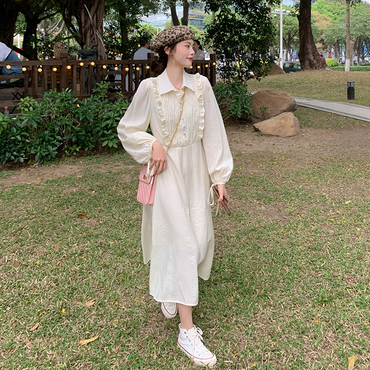 Real Chiffon Lace Platycodon dress