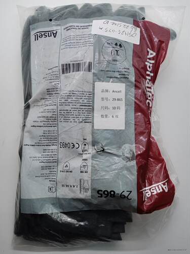 Ansell 29-865 ,size: 10,手套，全新原