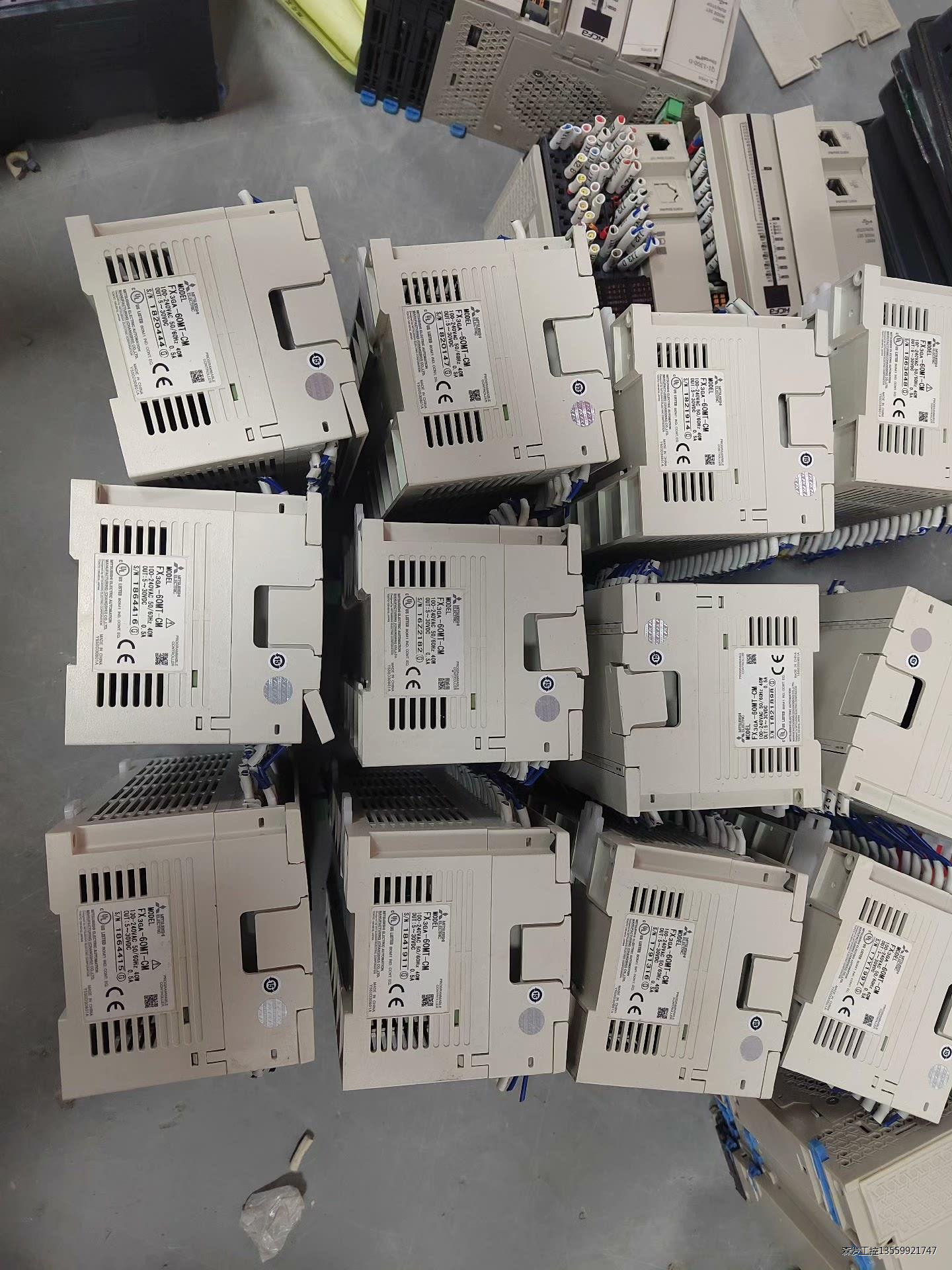 三菱FX3GA-60MT-CM，可编程控制器PLC，二手拆机