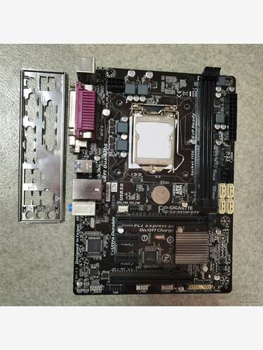 技嘉B85M-D3V主板有挡板，功能完好，议价商品