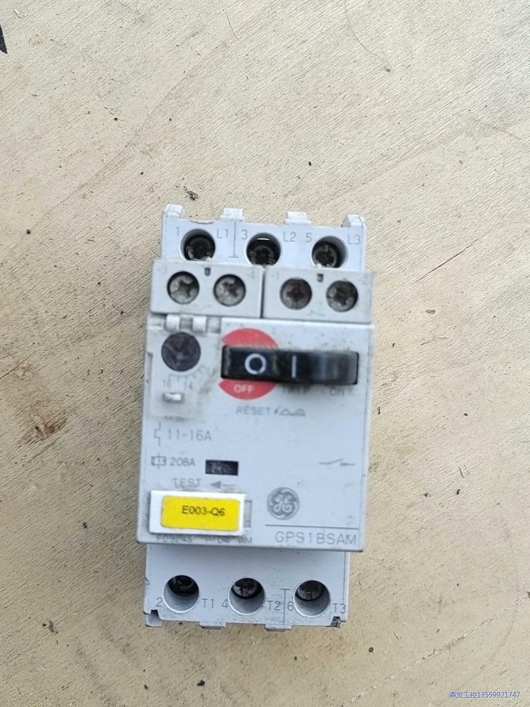 美国通用GE 马达保护断路器 GPS1BSAM 11-16A议价商品