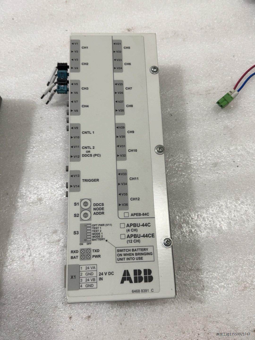 拆机 ABB 光纤分配器 APBU-44C，实物图片，拆机，