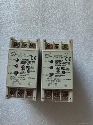 欧姆龙开关电源 S82K-00712 导轨电源99新，质量包