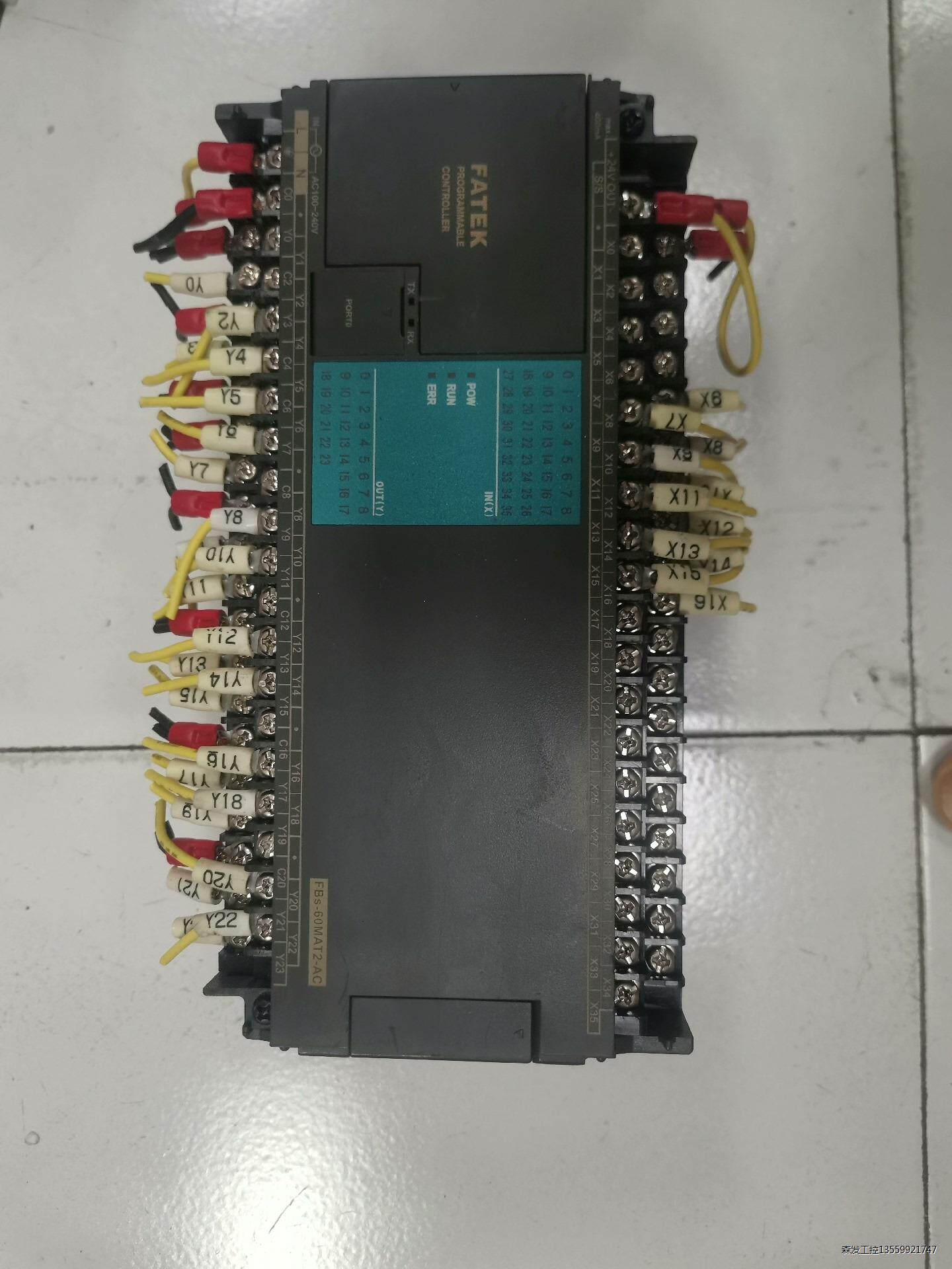 永宏PLC，FBS-60MAT2-AC，实图拍摄，功能正常，