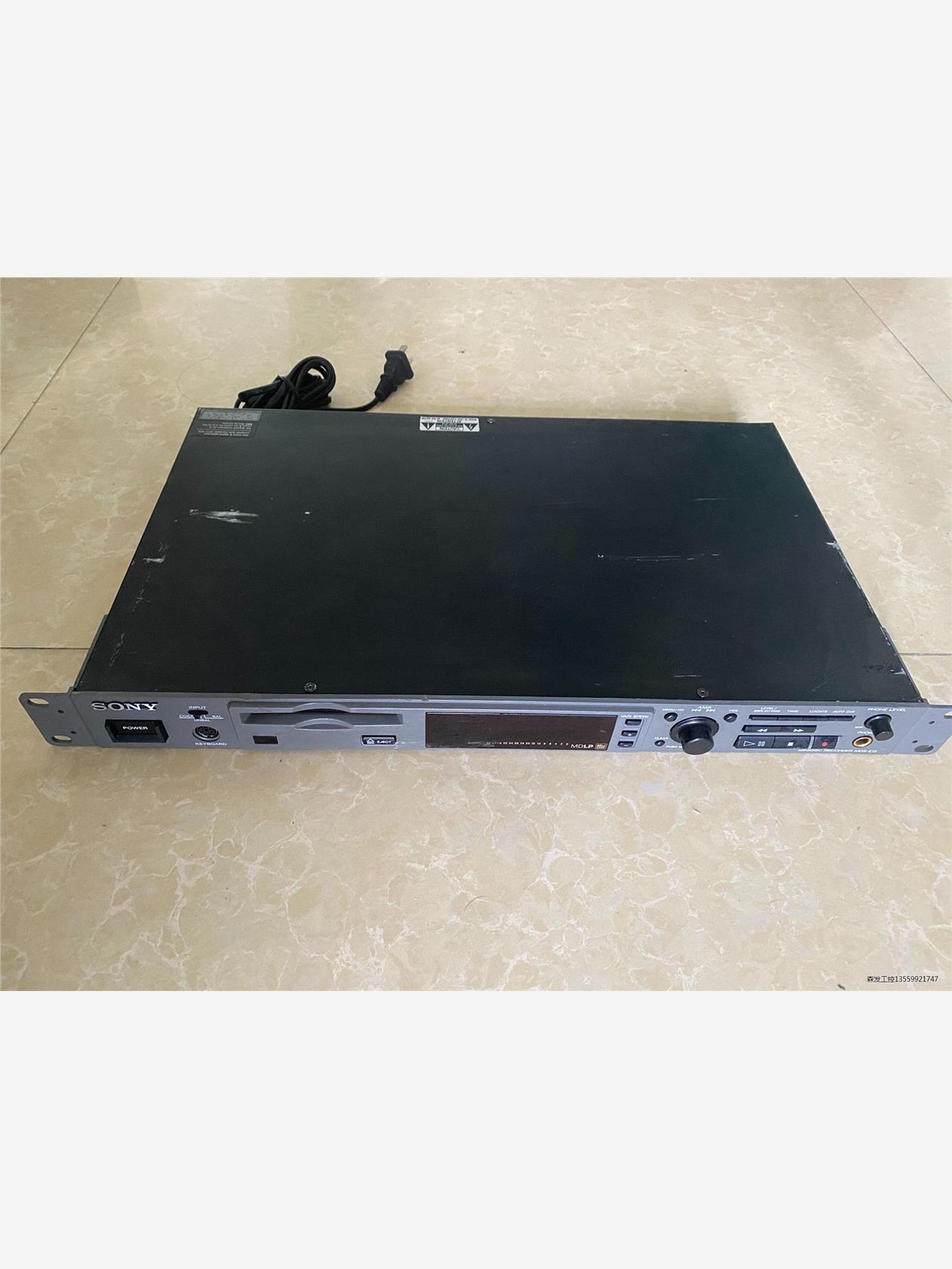 索尼Sony MDS-E12 广播级专业MD机,换过一条电源