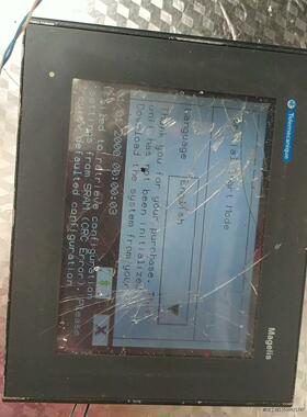 施耐德触摸屏，XBTGT2220  ，上电十个屏，显示如图，