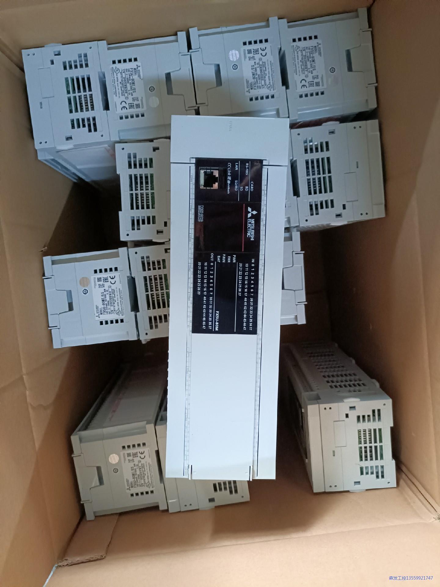三菱PLC FX5U-80MT/ES原装正品仅上机未使用，另议价商品