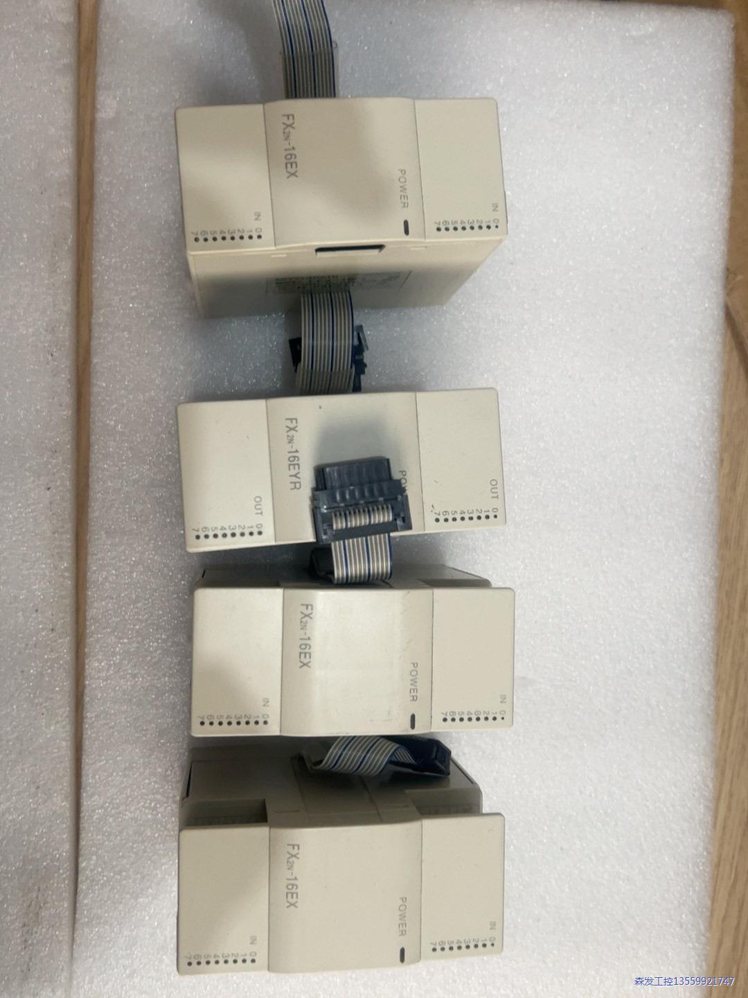 三菱PLC FX2N-16EX  四个，二手拆机，成色如图，议价商品
