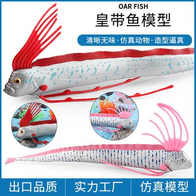 仿真皇带鱼模型儿童实心海洋动物地震鱼大海蛇龙王鱼认知摆件玩具