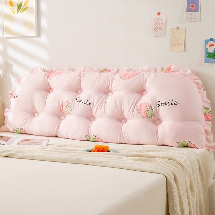 少女心ins床头腰靠垫可爱公主风床上卧室大靠背软包护腰防撞靠枕,居家布艺,靠垫/抱枕,淘宝优惠券,粉丝福利购,淘宝优惠卷