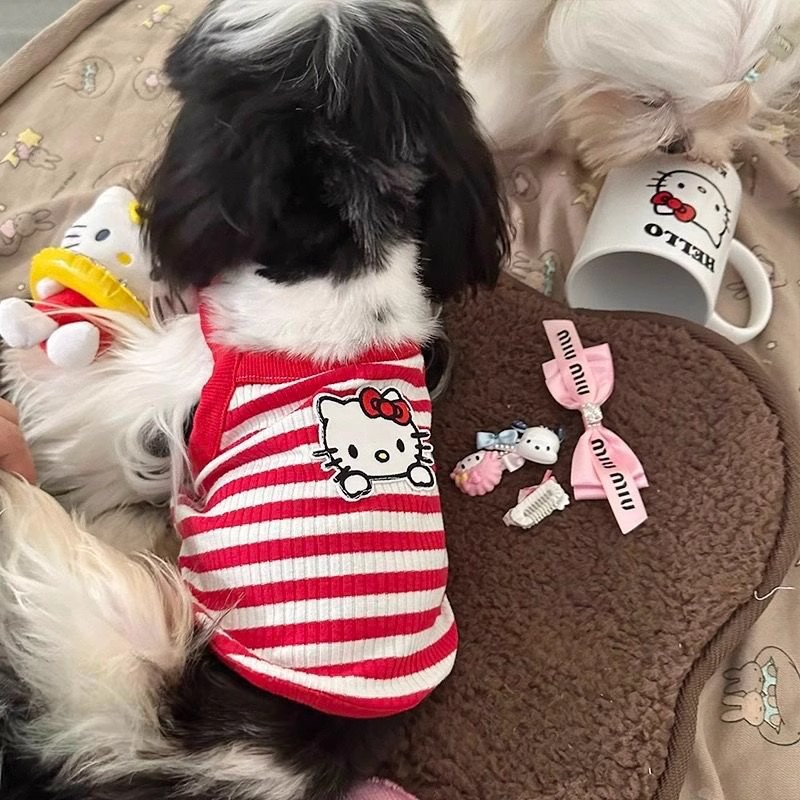 夏季吊带小狗狗薄款衣服泰迪比熊雪纳瑞宠物小型幼犬博美透气背心