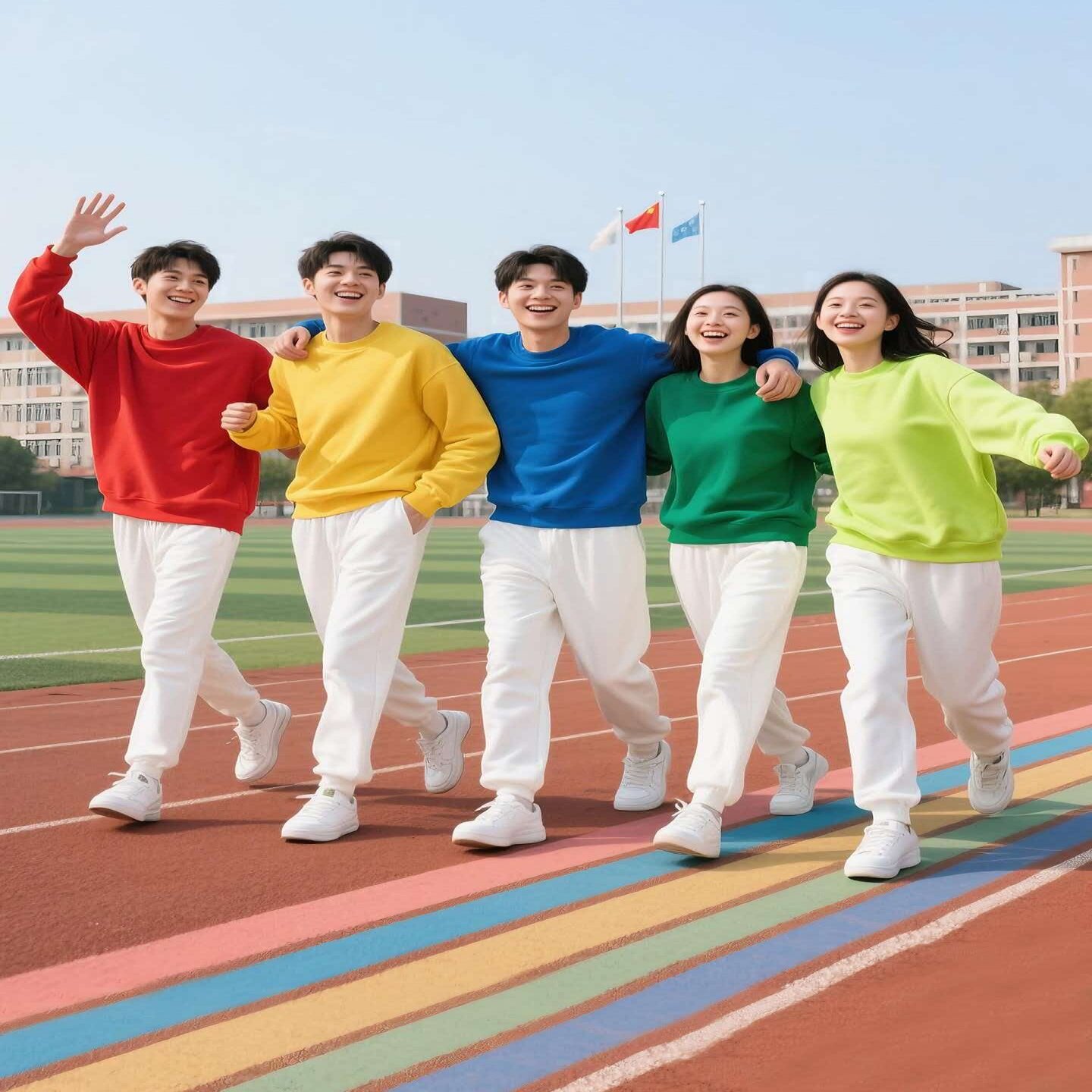 中小学生运动会开幕式啦啦操服