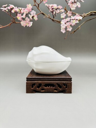 鸣海骨瓷｜narumi｜日本舶来品｜海螺形｜骨瓷香盒