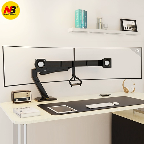 NB Двойное экрановое монитор компьютера Кронштейн Расширение Руководителя Вертация подвесного универсального настольного дисплея Основ