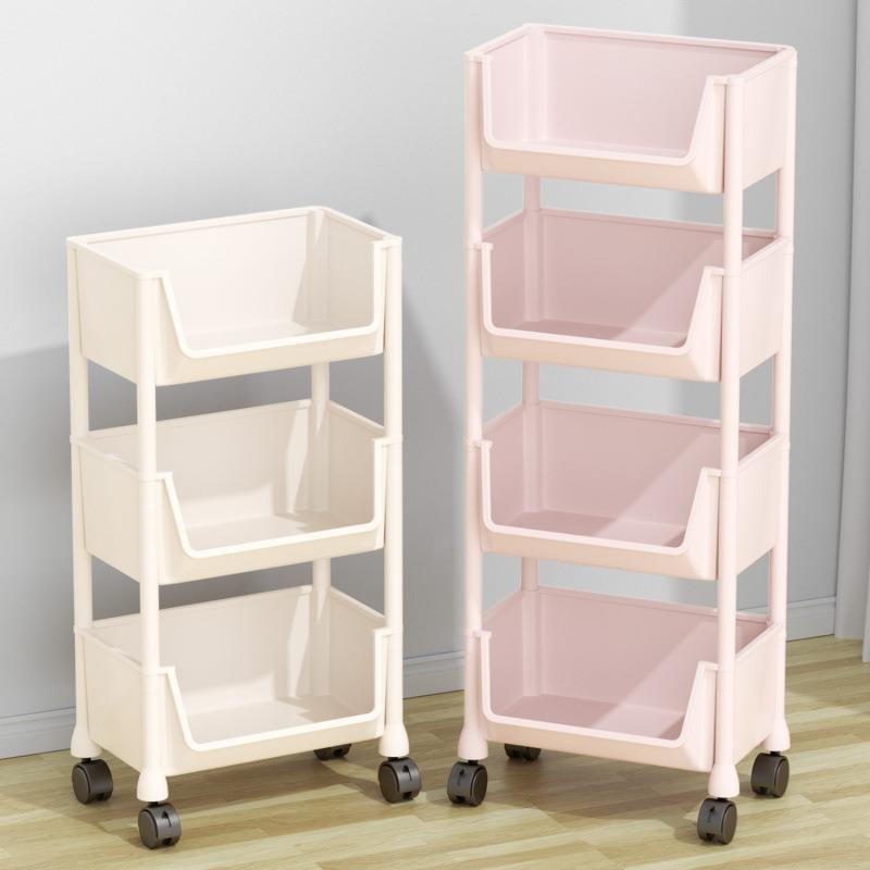 推车家用零食落地多层收纳置物架