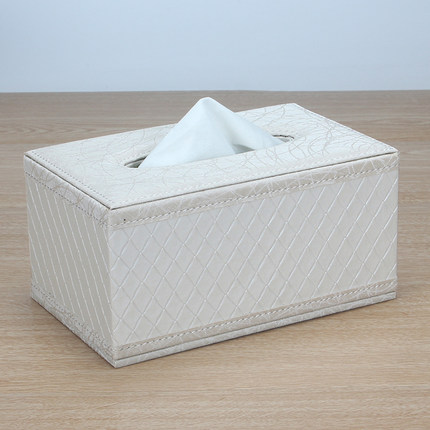 皮革纸巾盒简约木 抽纸盒餐厅 家用欧式客厅 车用可爱长方形创意