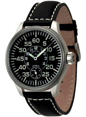 ZENO欧美腕表芝诺飞行手卷机械机芯6498小三针限量8558