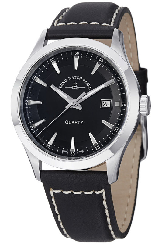 欧美腕表zeno芝诺石英机芯日历夜光蓝宝石不锈钢型号6662-515q-g3