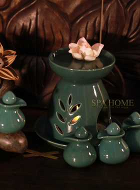 spa美容院精油瓶陶瓷闻香东南亚