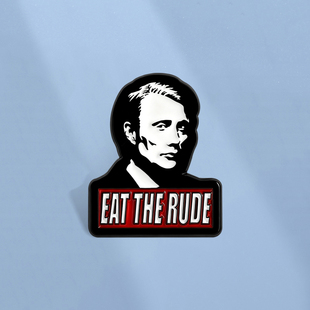 美剧汉尼拔影视周边人物胸针个性卡通拔叔胸章金属徽章背包配饰