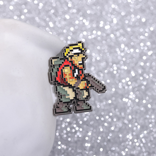 合金弹头游戏人物胸针精致像素马尔克背包礼物别针配饰徽章创意