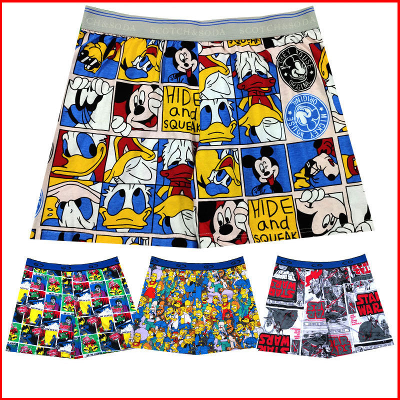 驚爆新平角簡約阿羅卡通動漫棉質青年四角家居男士內褲寬松孖煙通在類目 女士內衣/男士內衣/家居服, 內褲中 - 來自Buy2taobao.com提供專業的淘寶代購服務