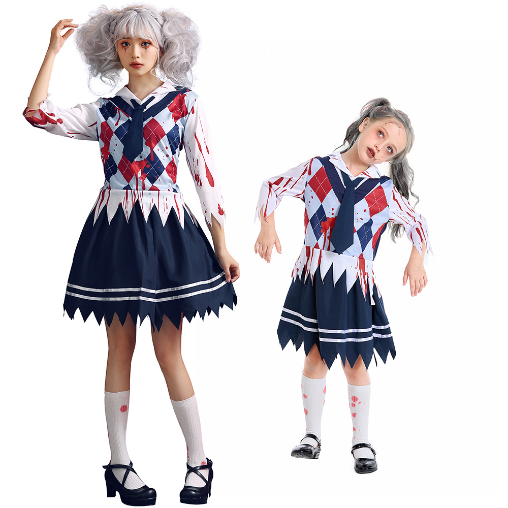万圣节学生装丧尸cosplay套装女