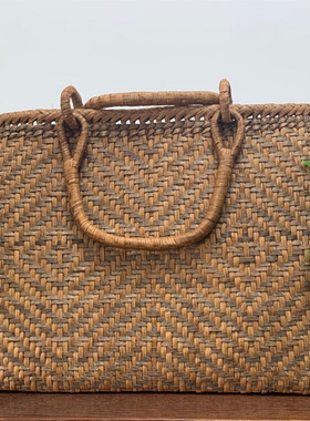 现货出口日本野山葡萄藤皮包手提包高档纯手工女包包邮