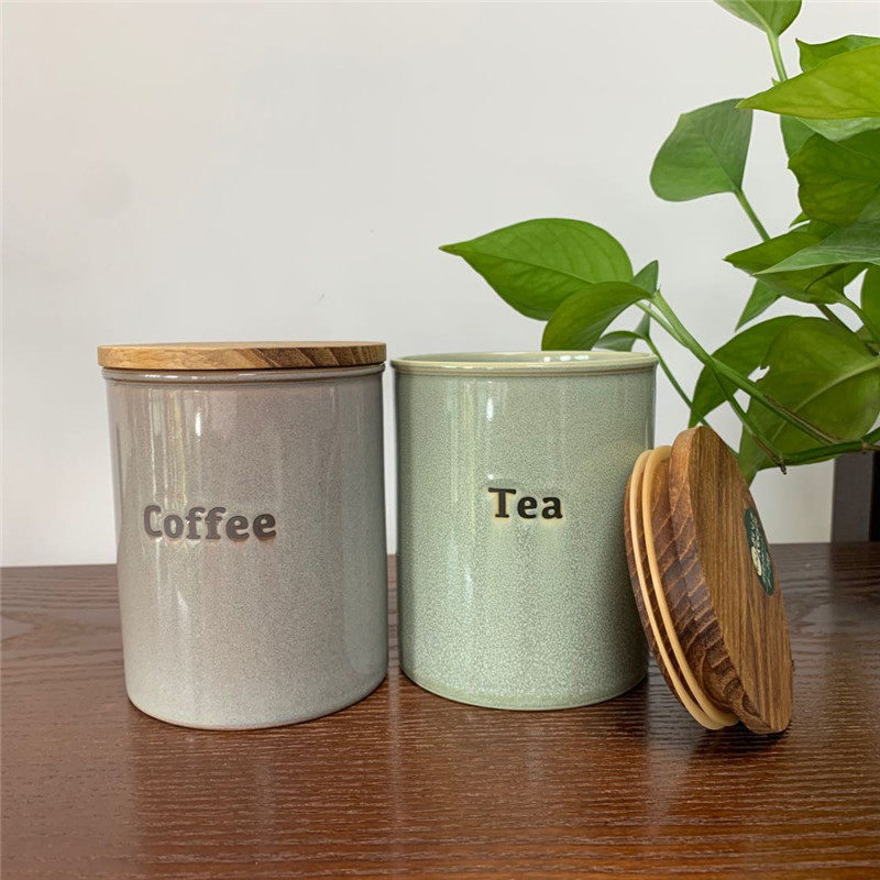 现货日本进口lolo咖啡罐茶叶罐瓷瓶餐具厨房环保新款