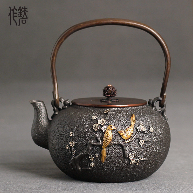 新款铸铁水壶复古茶壶家用泡茶生铁壶工艺茶具家用烧水壶礼品批发