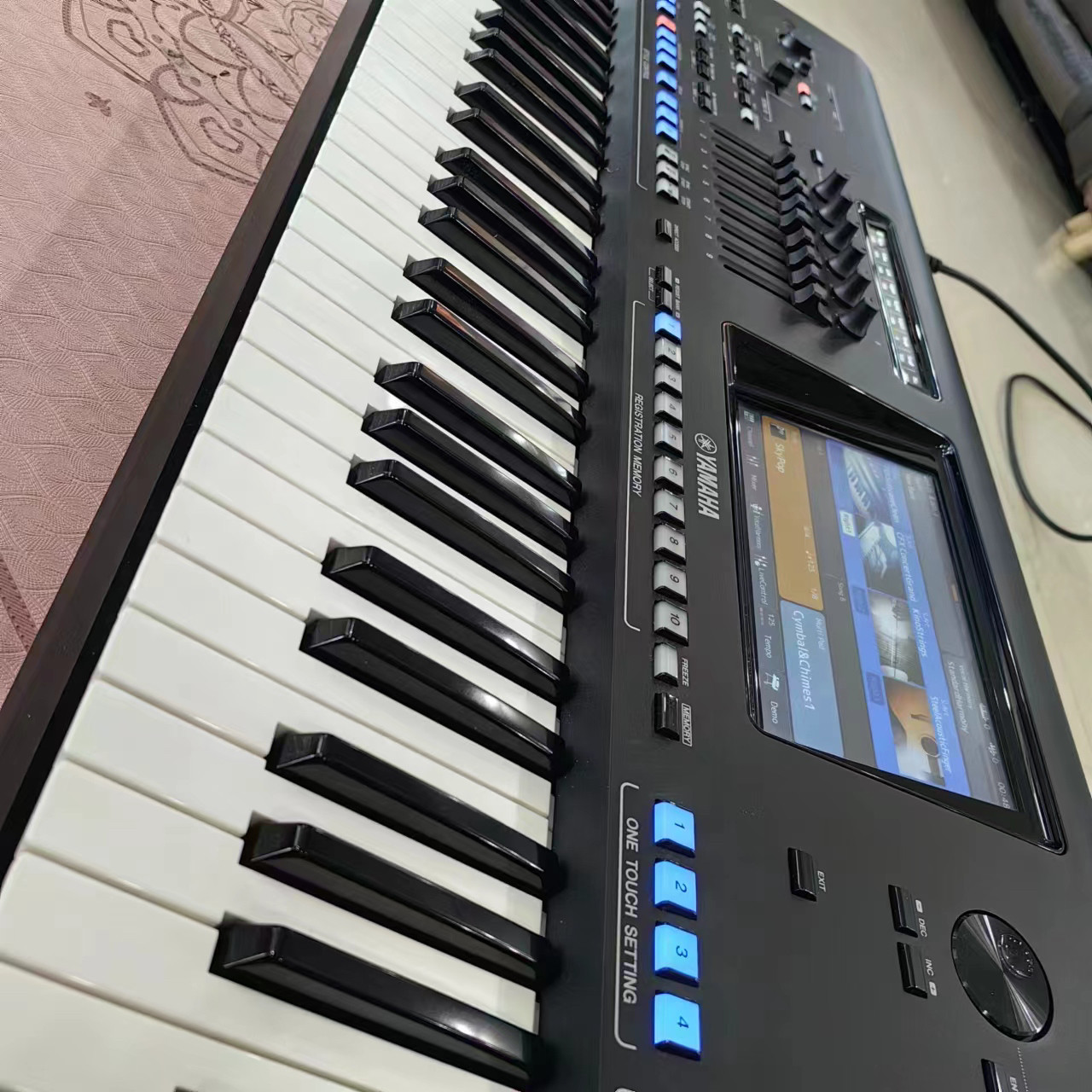 二手95新雅马哈genos大g电子琴编曲键盘音乐工作站带音色节奏包