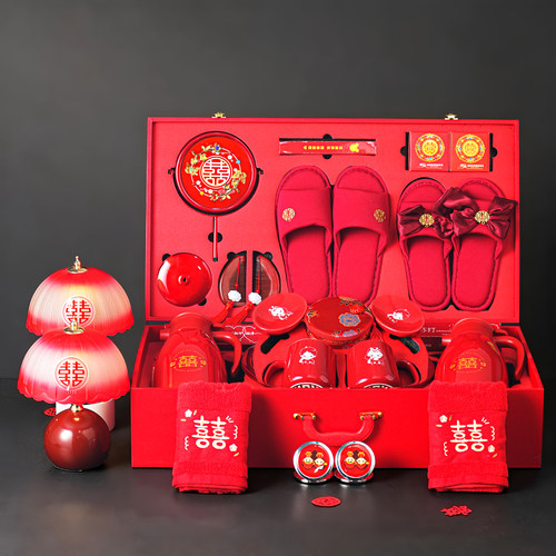 结婚陪嫁物品女方全套嫁妆一整套