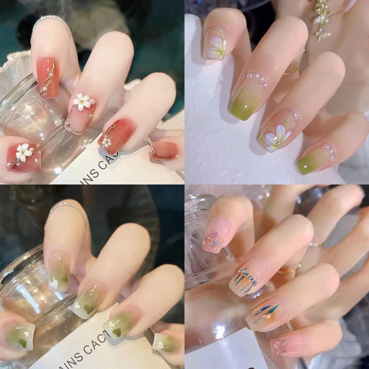 贴片中国美甲贞玥可拆卸