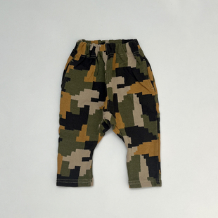 版 型赞 休闲裤 丸 吊裆裤 小众图案 大PP裤 日单 男女童宝宝春秋季