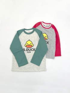 刚需自留 拼接款好好看 板板正正 男女童春秋毛圈卫衣长袖T恤上衣