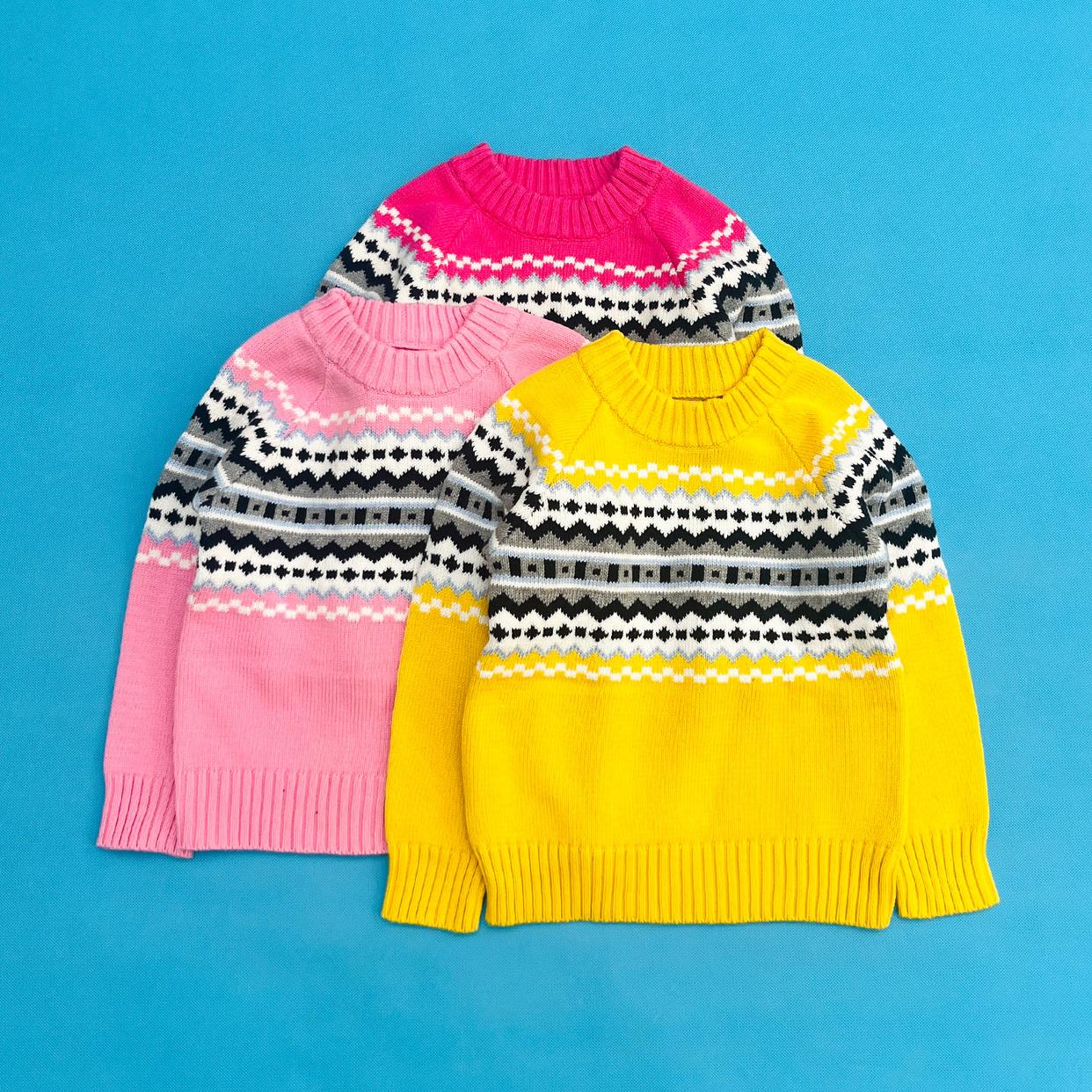 女童儿童春秋棉线毛衣针织衫上衣