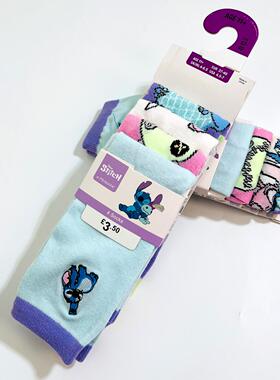 外单*自留~史迪zai好看卡通袜子 男女童儿童春秋冬透气棉袜四季款