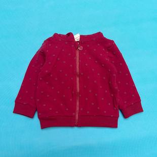 德国小鼠 板板正正 颜色好看 女童春秋连帽卫衣拉链衫外套上衣