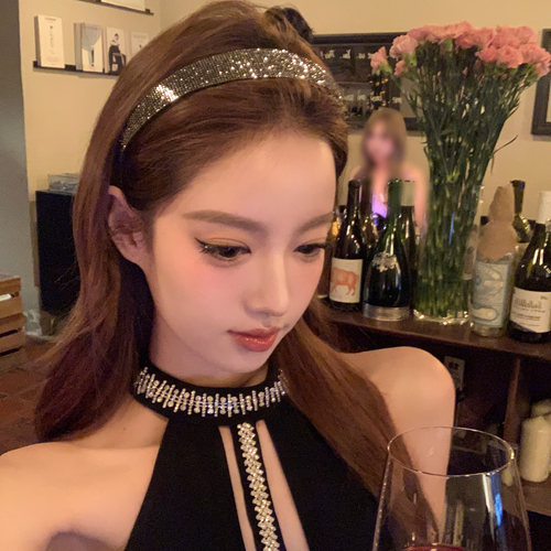 财阀千金爆闪满钻气质轻奢发箍