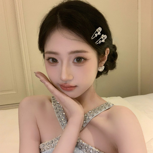 邻家甜妹闪钻蝴蝶结小发夹