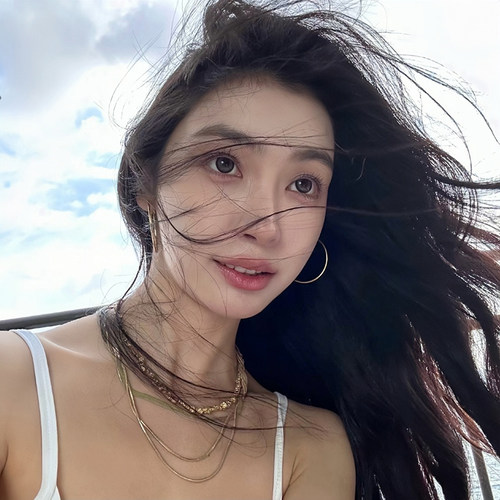 【蜜桃茶】随性假日 简约金属素圈大耳圈耳环女夏天百搭圆圈耳饰