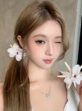 夏岛花讯原创花朵海星发夹